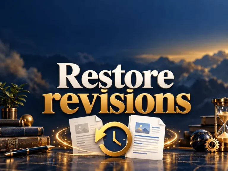 Deleted good text? WordPress revisions can help