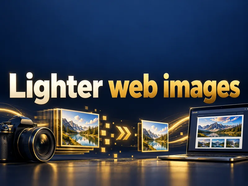 Lighter images: a simple step toward a faster website