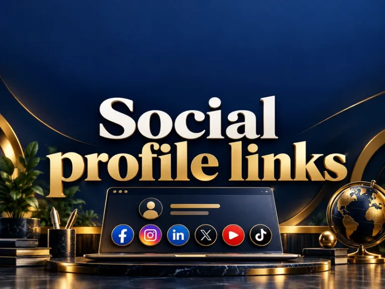 Display social profile links neatly