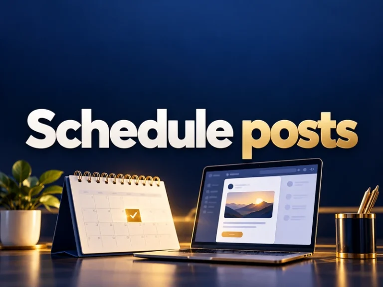 Prepare a post now and schedule it for later