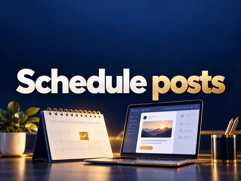 Prepare a post now and schedule it for later