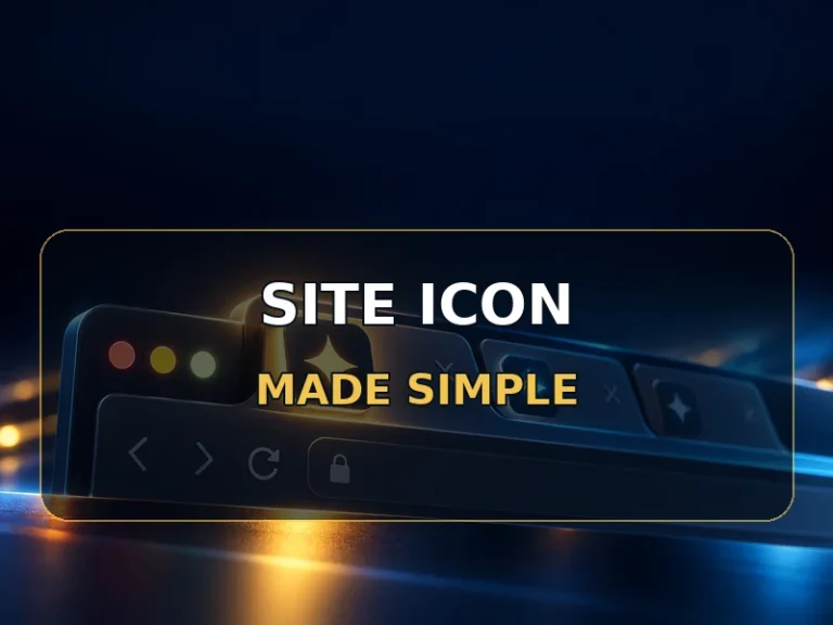 Site icon: the small mark that identifies a browser tab