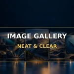 Arrange several images neatly with the Gallery block