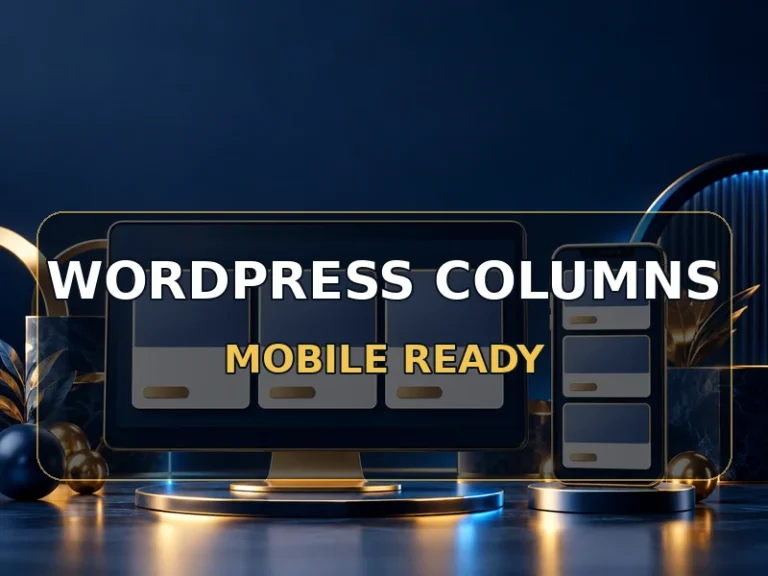 Keep WordPress columns readable on mobile
