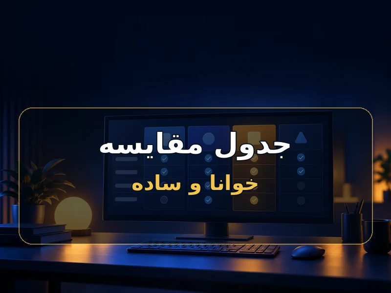 جدول مقایسه خوانا با بلوک Table وردپرس