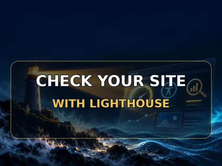 Run a simple site check with Chrome Lighthouse