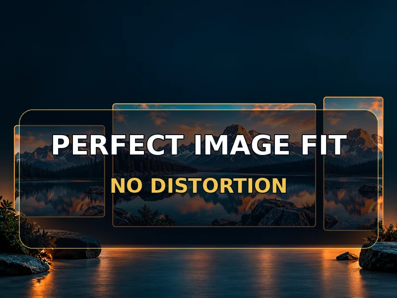 Fit images into a frame with CSS without distortion