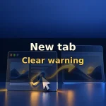 Warn users before opening a new tab