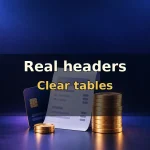 Give table headers real meaning
