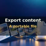 Export WordPress content to a file